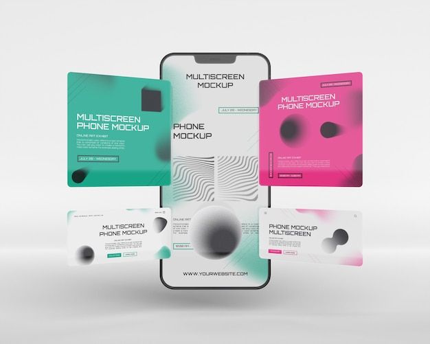 premium psd phone multiscreen gravity mockup premium psd phone multiscreen gravity mockup